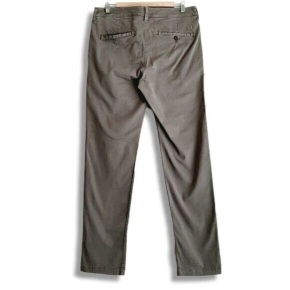 AMERICAN EAGLE AE New Flex Slim Straight Khaki Pants Gray Men's Sz 32 - Picture 4 of 9